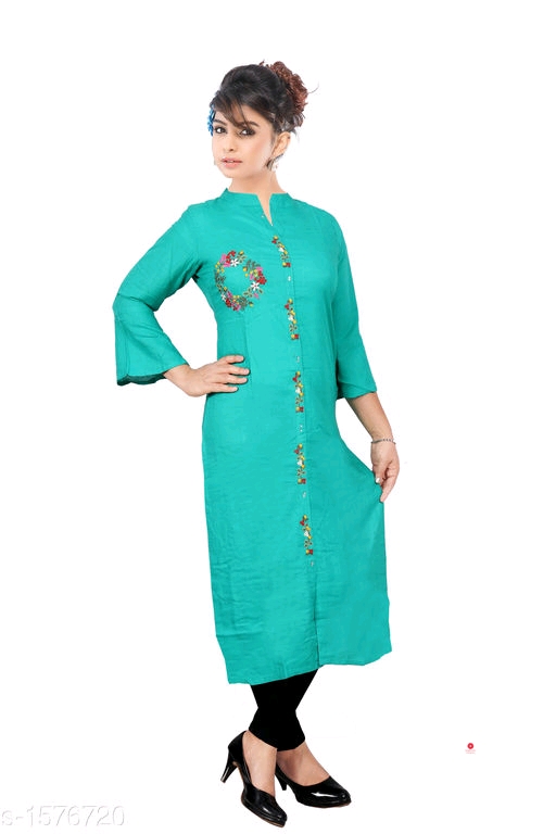 Mahika Pretty Attractive Rayon Women's Kurtis