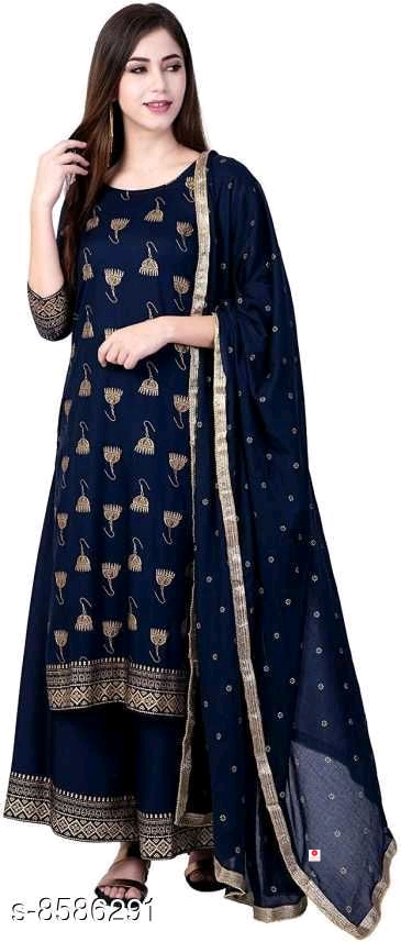 Kurta + Plazo + Dupatta Set for Women