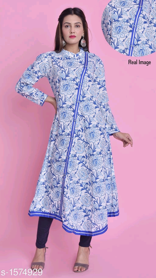 Women's Cotton, Rayon & Khadi A-line Kurtis