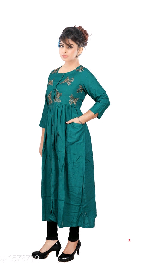 Mahika Pretty Attractive Rayon Women's Kurtis