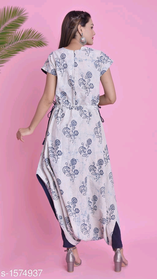 Women's Cotton, Rayon & Khadi A-line Kurtis
