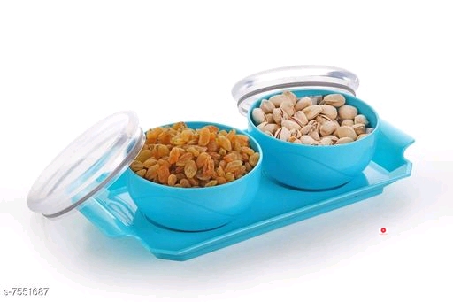 Dryfruit Bowl with Tray Set of 2 Pieces