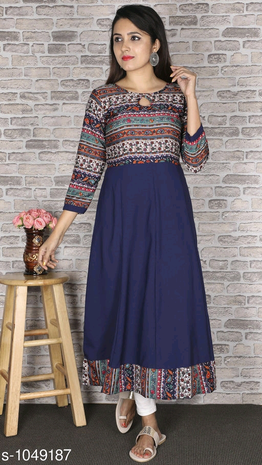 Fleurista Crepe Kurti