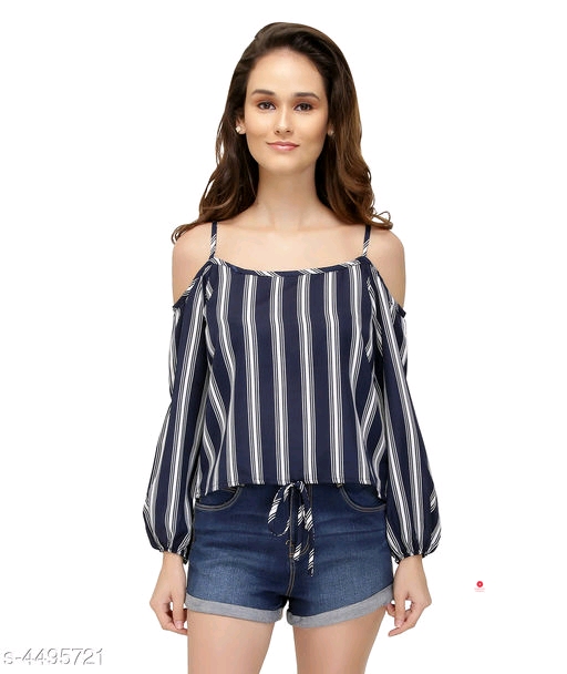 Aakarsha Crepe Printed Women's Tops